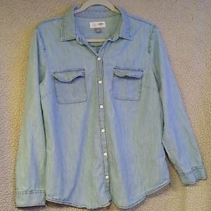 Women's Old Navy Long Sleeve Jean Blouse